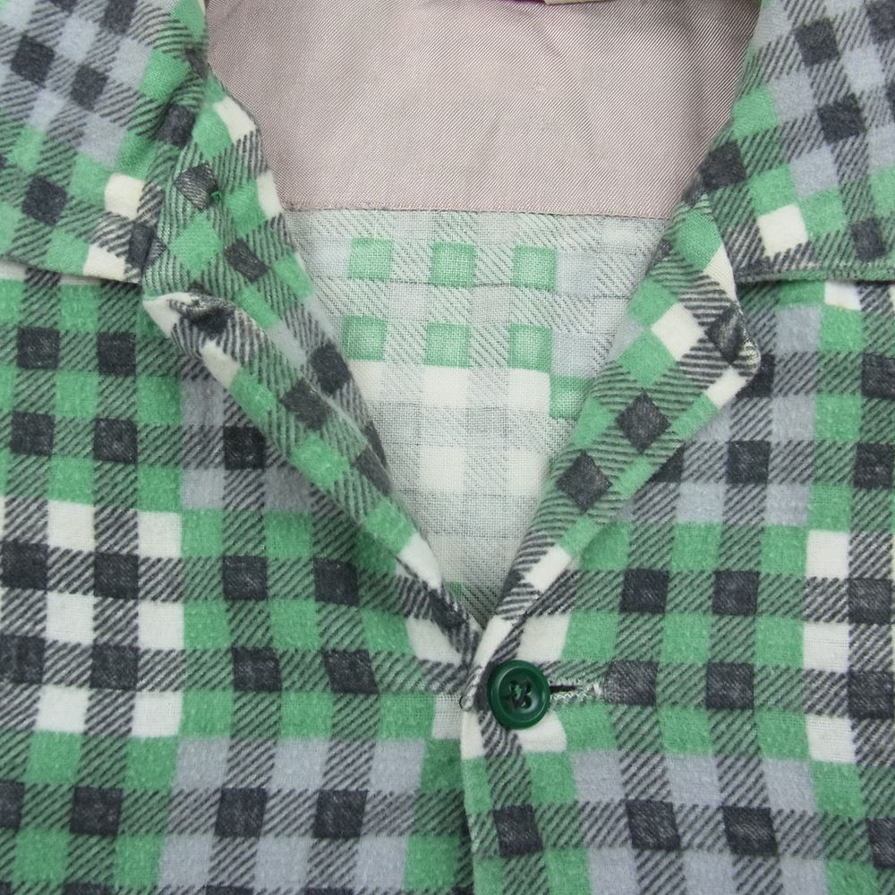 ペニーズ TOPFLIGHT 50‘s ヴィンテージ チェック ネルシャツ 長袖 グリーン系 M【中古】