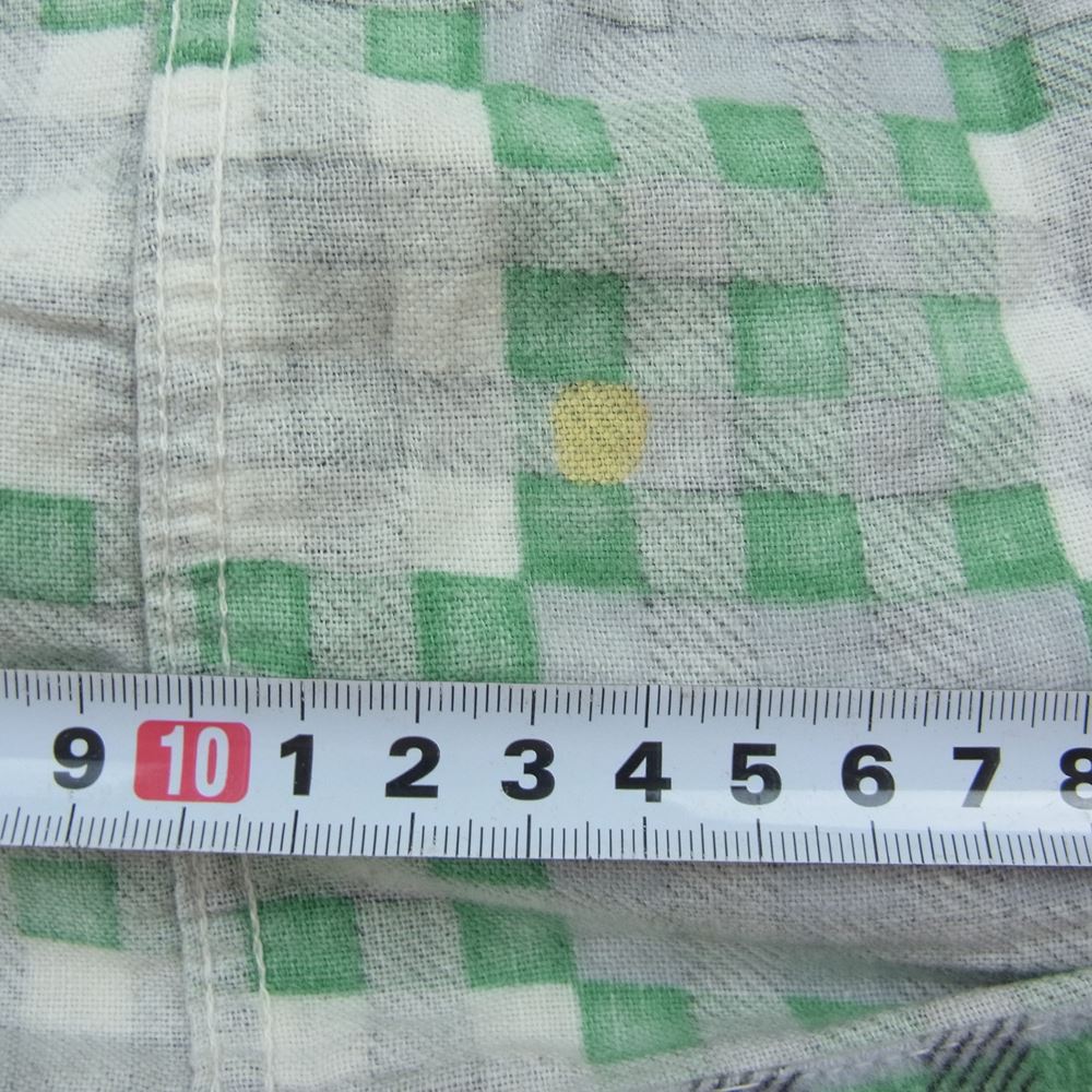 ペニーズ TOPFLIGHT 50‘s ヴィンテージ チェック ネルシャツ 長袖 グリーン系 M【中古】
