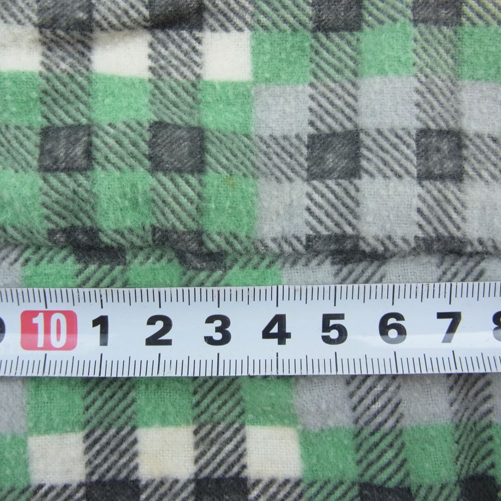 ペニーズ TOPFLIGHT 50‘s ヴィンテージ チェック ネルシャツ 長袖 グリーン系 M【中古】