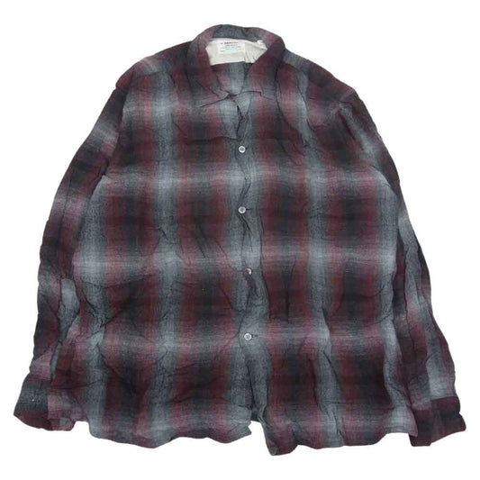 アロー ヴィンテージ 60s CHEVELLA SHIRT オンブレ チェック オープンカラー シャツ L【中古】