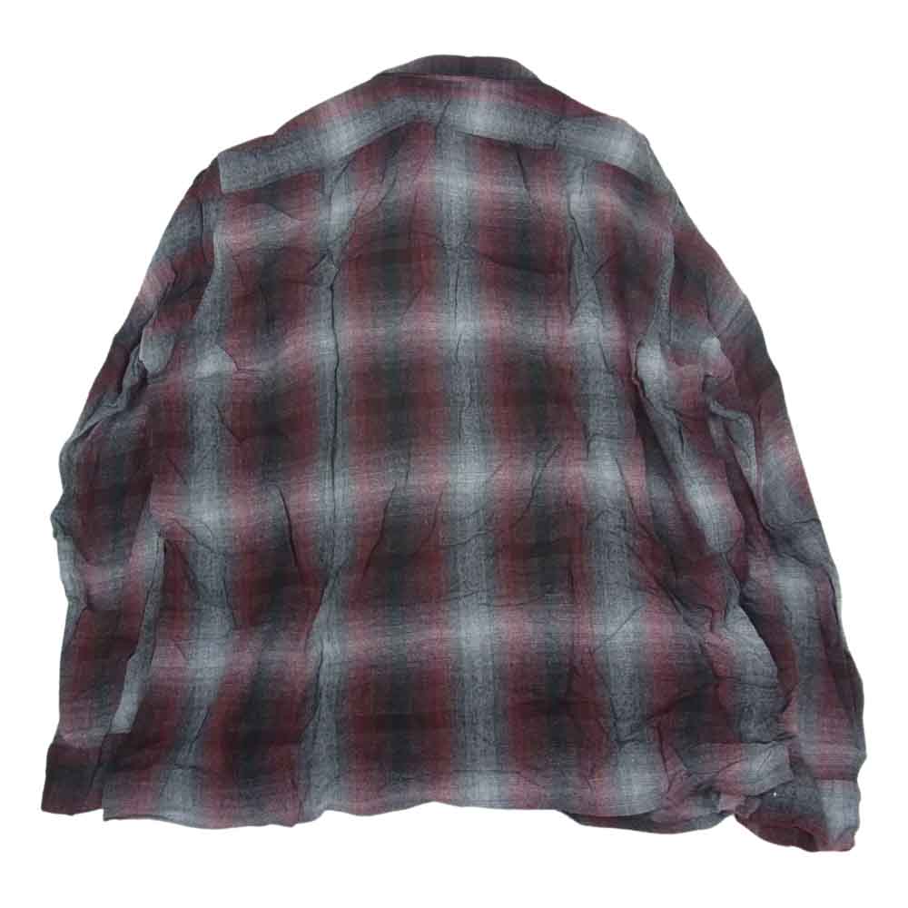 アロー ヴィンテージ 60s CHEVELLA SHIRT オンブレ チェック オープンカラー シャツ L【中古】