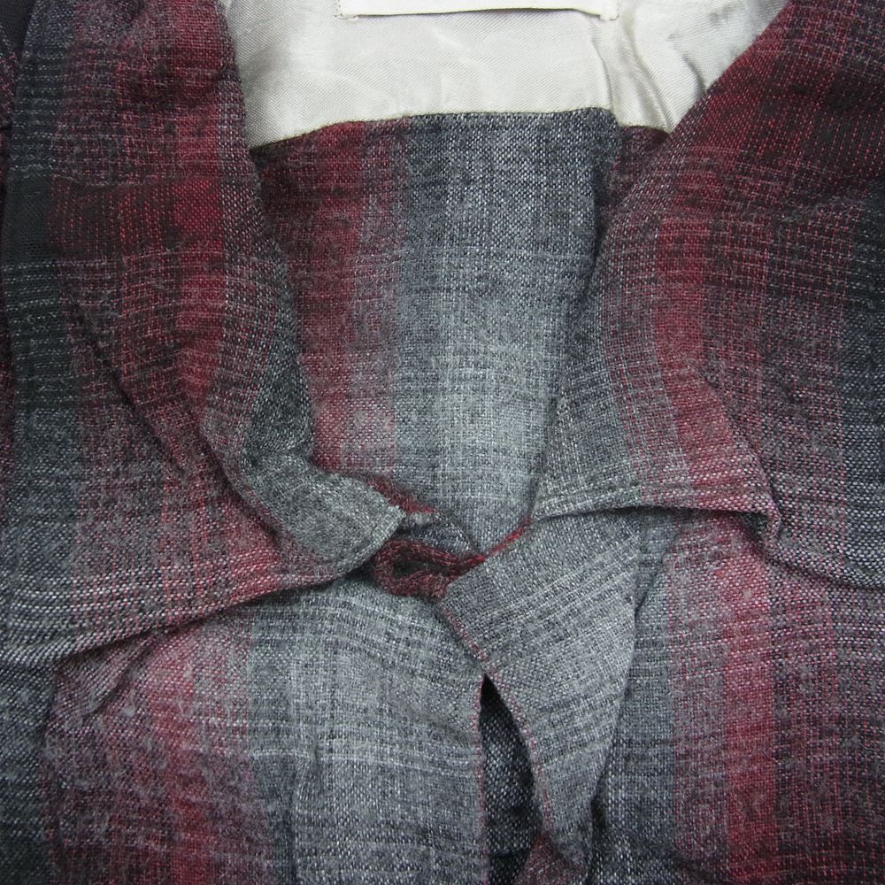 アロー ヴィンテージ 60s CHEVELLA SHIRT オンブレ チェック オープンカラー シャツ L【中古】