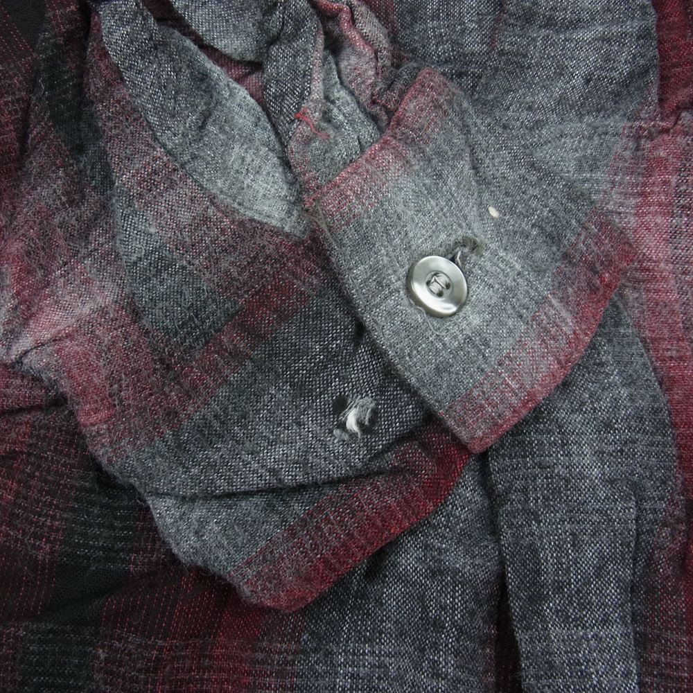 アロー ヴィンテージ 60s CHEVELLA SHIRT オンブレ チェック オープンカラー シャツ L【中古】