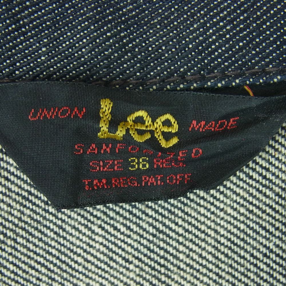 Lee リー 1411 三角タグ 復刻 デニム ジャケット ジージャン インディゴブルー系 S【中古】