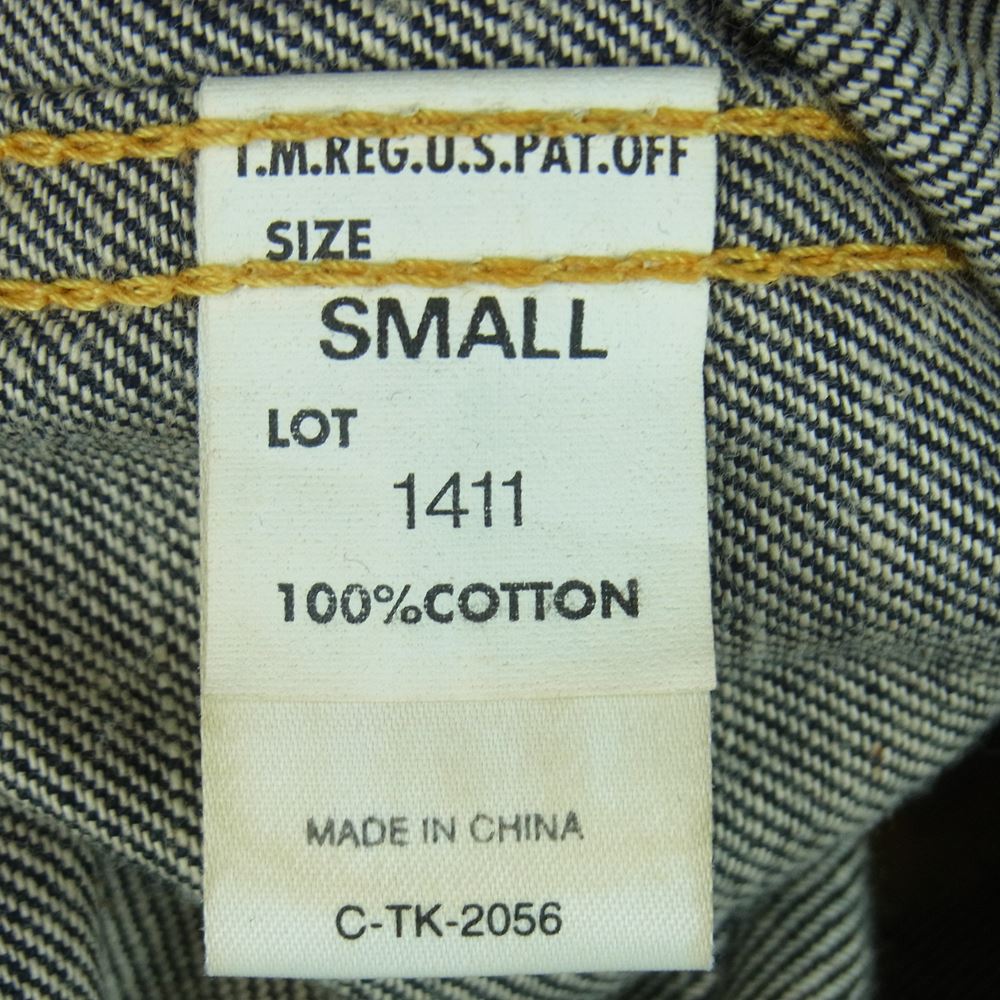 Lee リー 1411 三角タグ 復刻 デニム ジャケット ジージャン インディゴブルー系 S【中古】