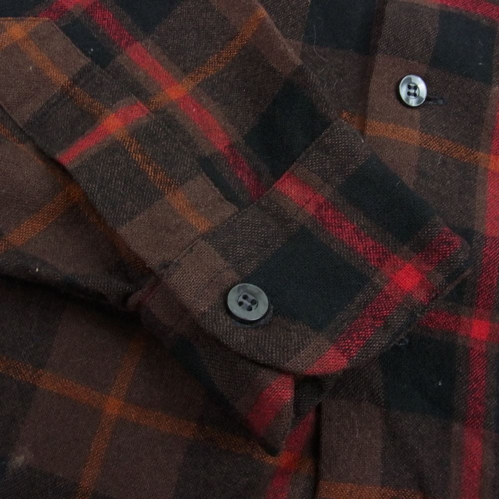 PENDLETON ペンドルトン ヴィンテージ 60s 70s PURE VIRGIN WOOL ウール チェック 長袖 ネルシャツ L【中古】