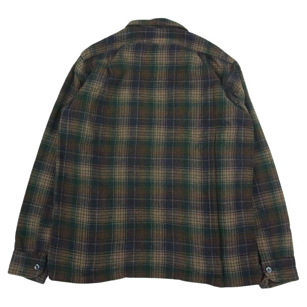 PENDLETON ペンドルトン ヴィンテージ 70s 80s USA製 WOOLEN MILLS PWMタグ ウール チェック 長袖 シャツ M【中古】