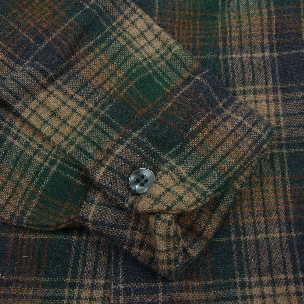 PENDLETON ペンドルトン ヴィンテージ 70s 80s USA製 WOOLEN MILLS PWMタグ ウール チェック 長袖 シャツ M【中古】