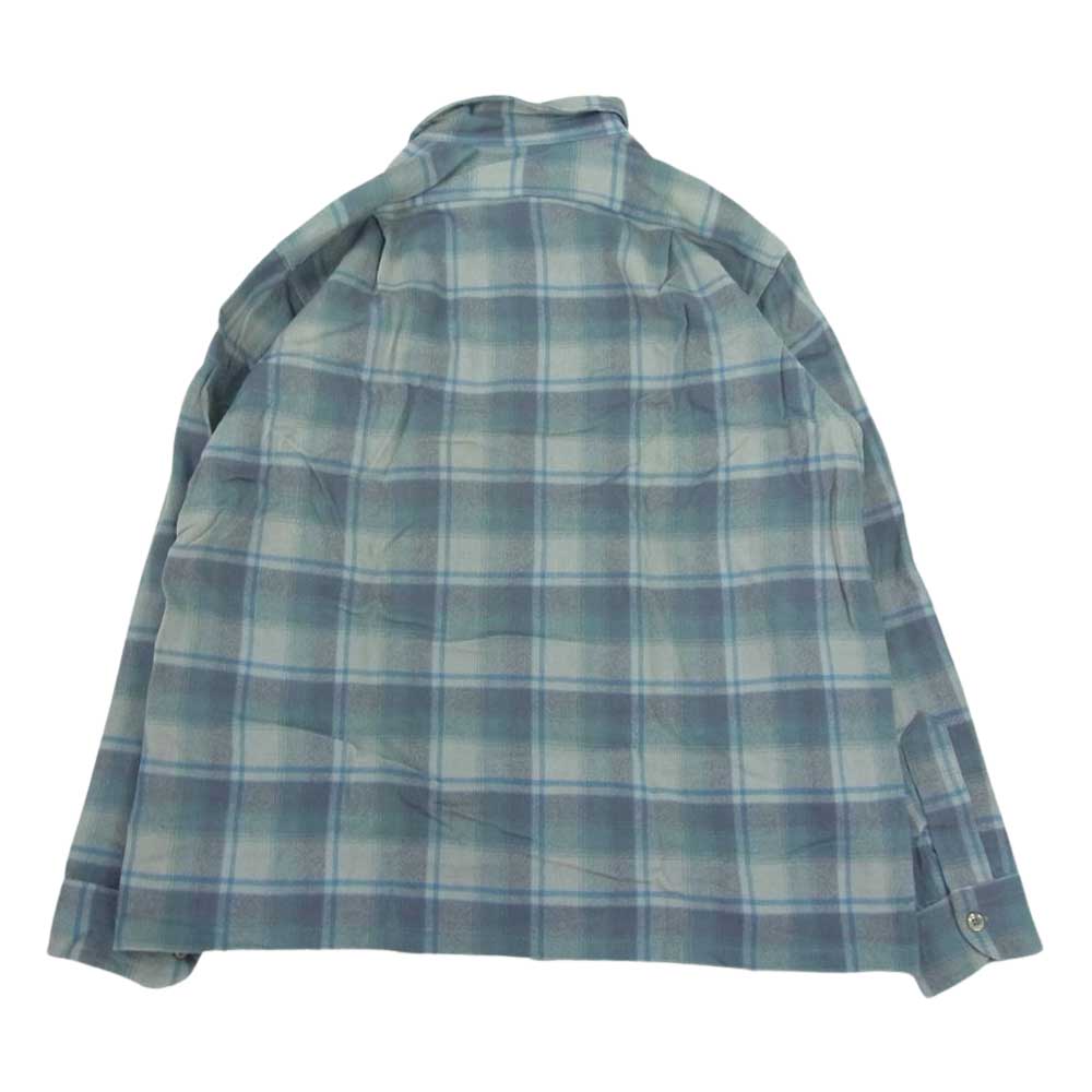 PENDLETON ペンドルトン ヴィンテージ 70s 80s USA製 WOOLEN MILLS PWMタグ ウール チェック 長袖 シャツ L【中古】