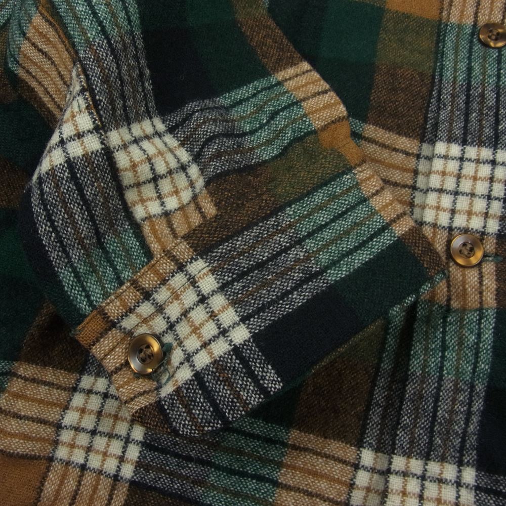 PENDLETON ペンドルトン ヴィンテージ 70s 80s USA製 WOOLEN MILLS PWMタグ ウール チェック 長袖 シャツ L【中古】