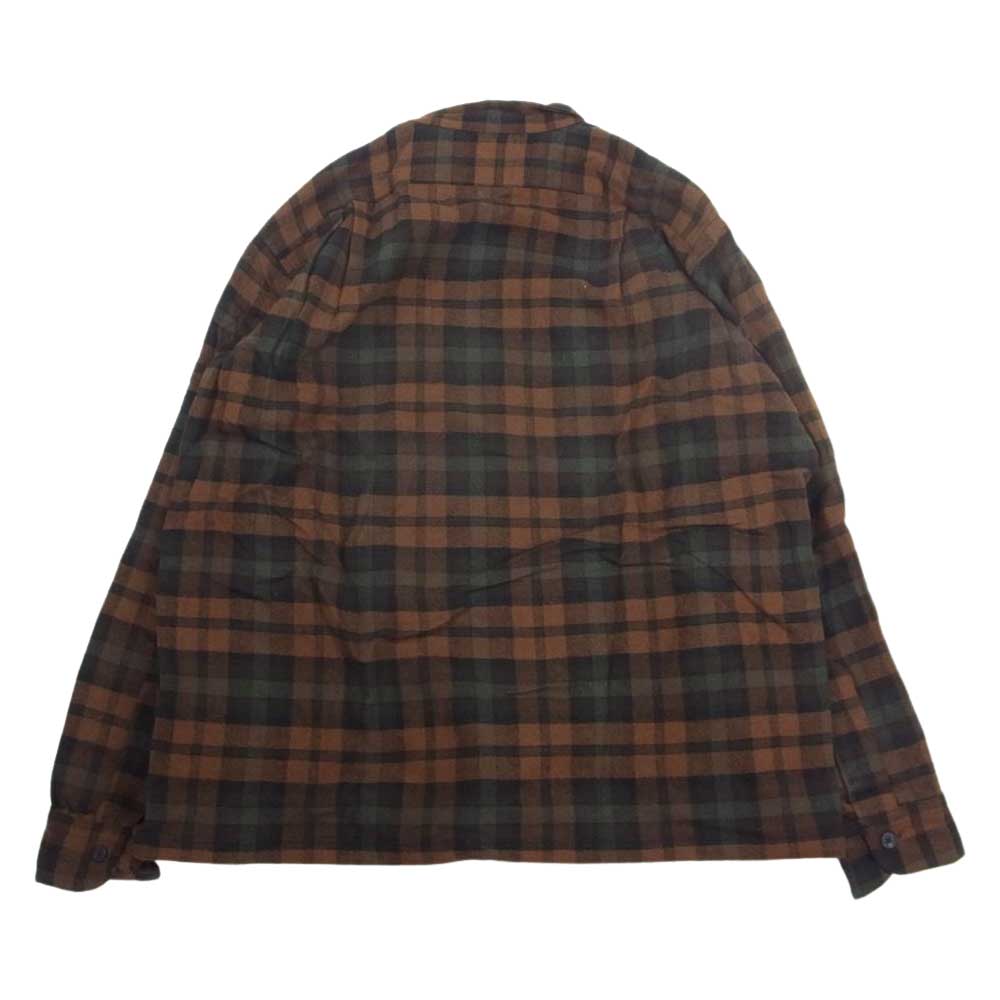 PENDLETON ペンドルトン ヴィンテージ 60s 70s PURE VIRGIN WOOL ウール チェック 長袖 ネルシャツ ブラウン系 L【中古】