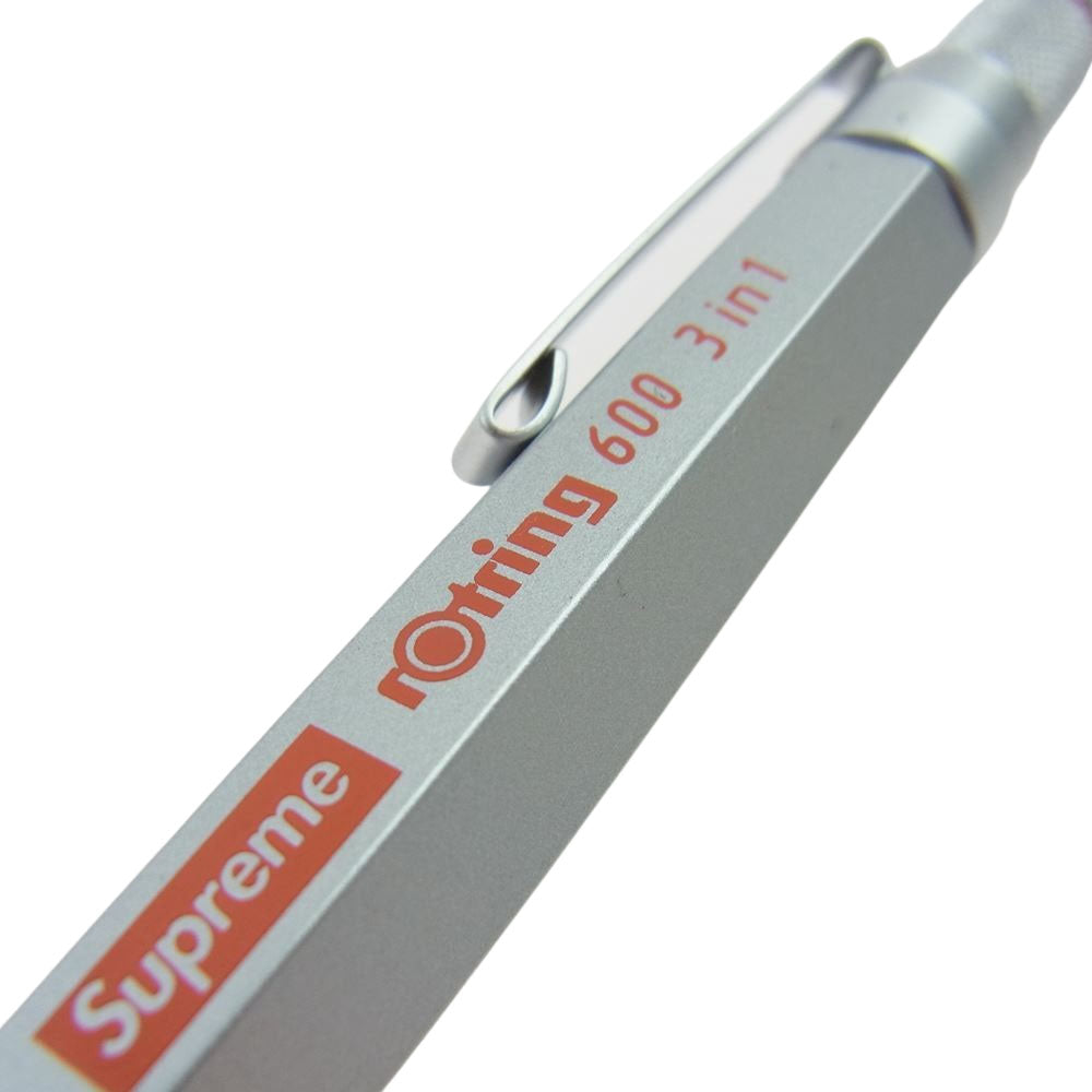 Supreme シュプリーム 23SS rOtring 600 3-in-1 Silver 多機能 ボールペン シルバー系【極上美品】【中古】
