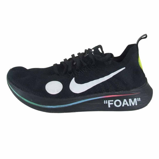 NIKE ナイキ AO2115-001 Off-White Zoom Fly Mercurial  Black オフホワイト ズームフライ マーキュリアル ブラック スニーカー ブラック系 26.5cm【中古】