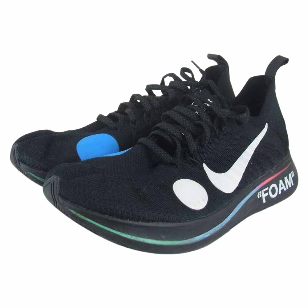 NIKE ナイキ AO2115-001 Off-White Zoom Fly Mercurial  Black オフホワイト ズームフライ マーキュリアル ブラック スニーカー ブラック系 26.5cm【中古】