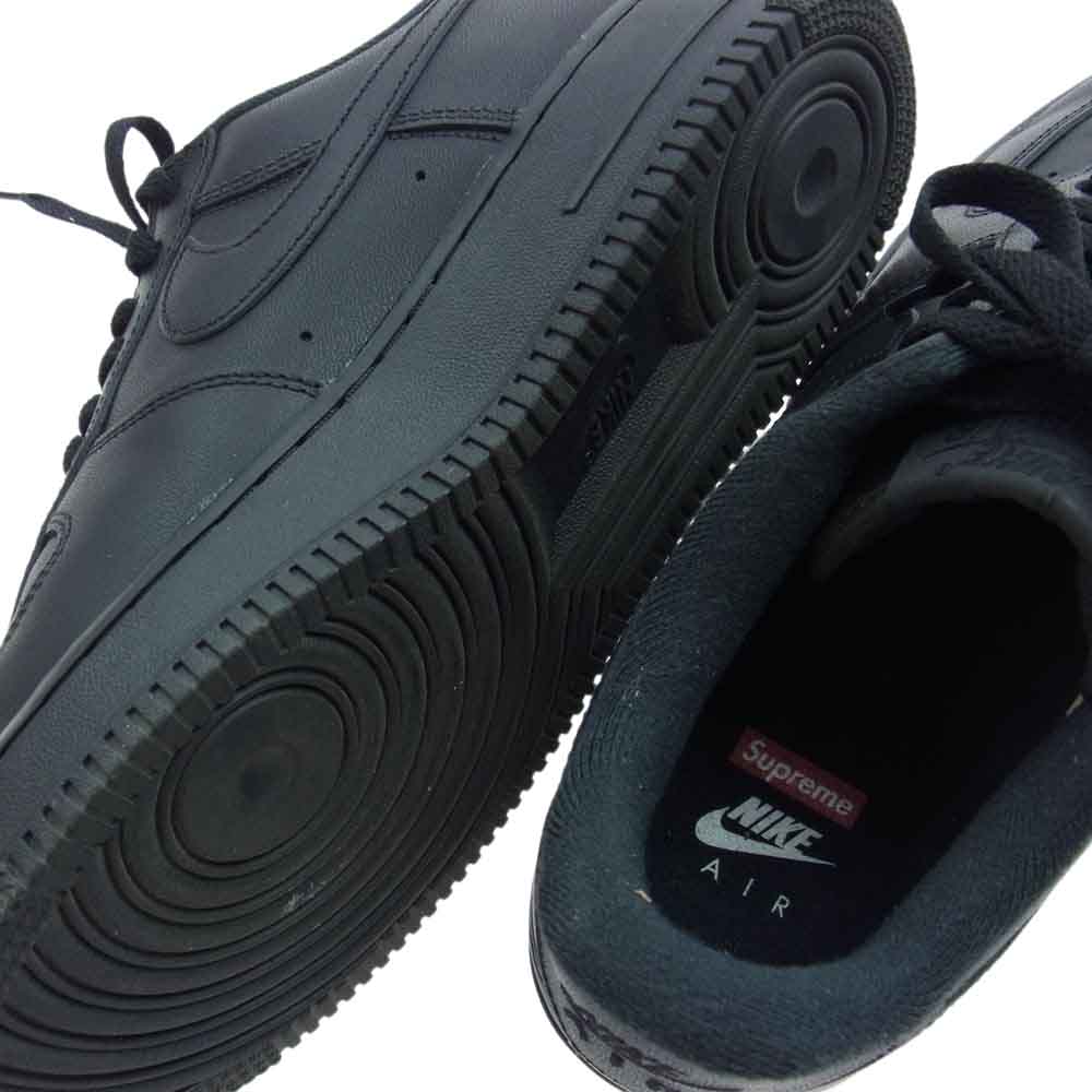 NIKE ナイキ  CU9225-001 Supreme Air Force 1 Low Black シュプリーム エアフォース1 ロー ブラック スニーカー ブラック系 26.0cm【美品】【中古】