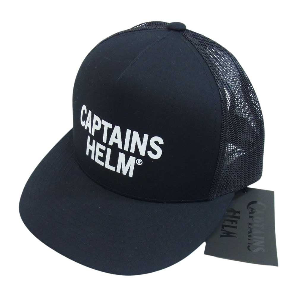 キャプテンズヘルム CH23-SS-C08 TM LOGO MESH CAP ロゴ メッシュ キャップ ブラック系 F【極上美品】【中古】