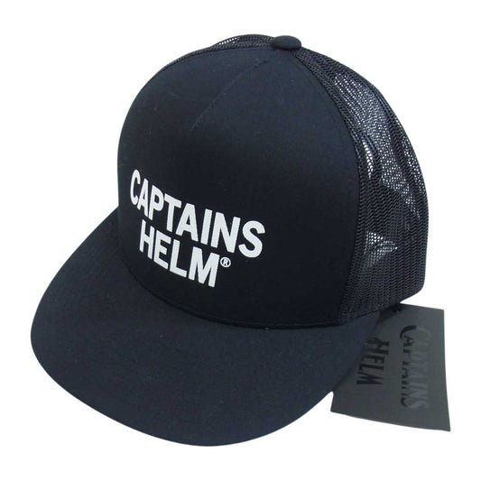 キャプテンズヘルム CH23-SS-C08 TM LOGO MESH CAP ロゴ メッシュ キャップ ブラック系 F【極上美品】【中古】