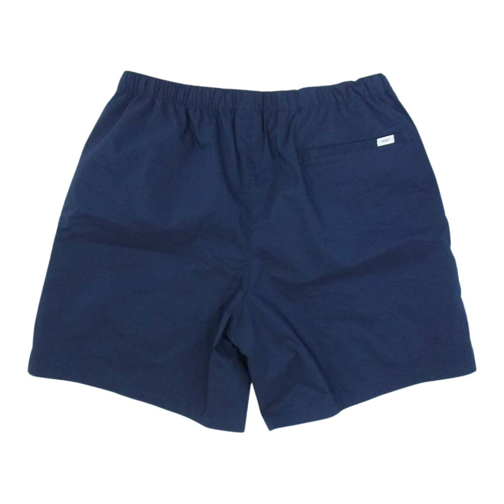 WTAPS ダブルタップス 23SS 231BRDT-PTM10  SHORTS CTPL. WEATHER. SIGN ショーツ ハーフ パンツ ネイビー系 01【美品】【中古】