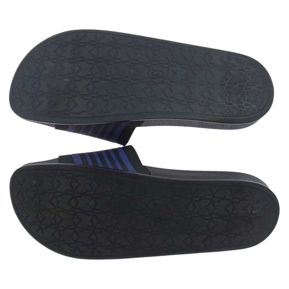 Needles ニードルス IN410 Shower Sandals Track Line トラックライン サンダル ブラック系 パープル系 42【中古】