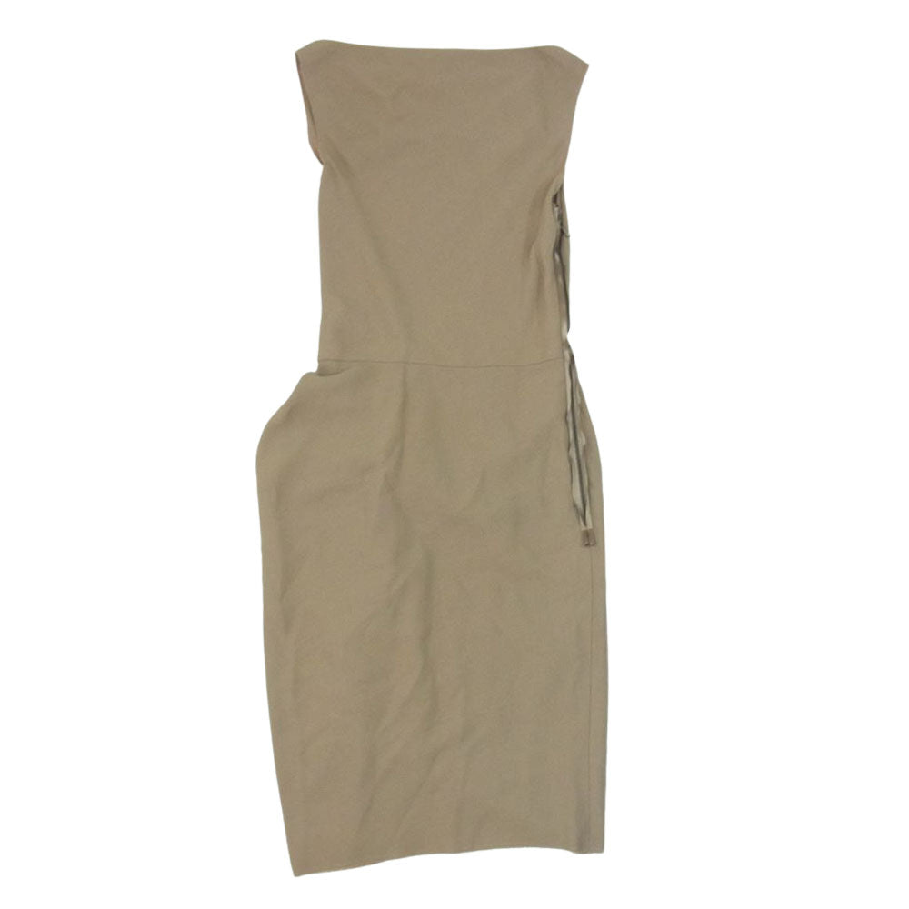 LANVIN ランバン W0-2064-1008-P4B ノースリーブ ワンピース ブラウン系 34【中古】
