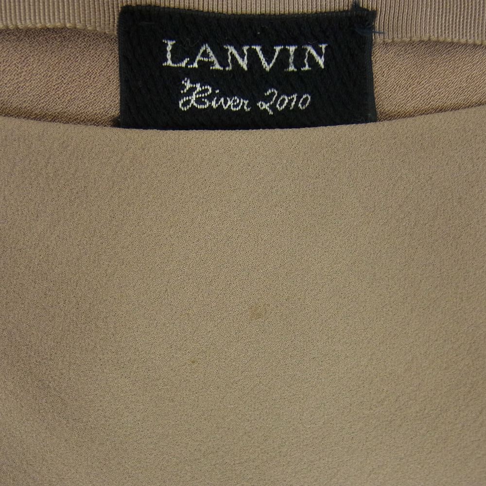 LANVIN ランバン W0-2064-1008-P4B ノースリーブ ワンピース ブラウン系 34【中古】