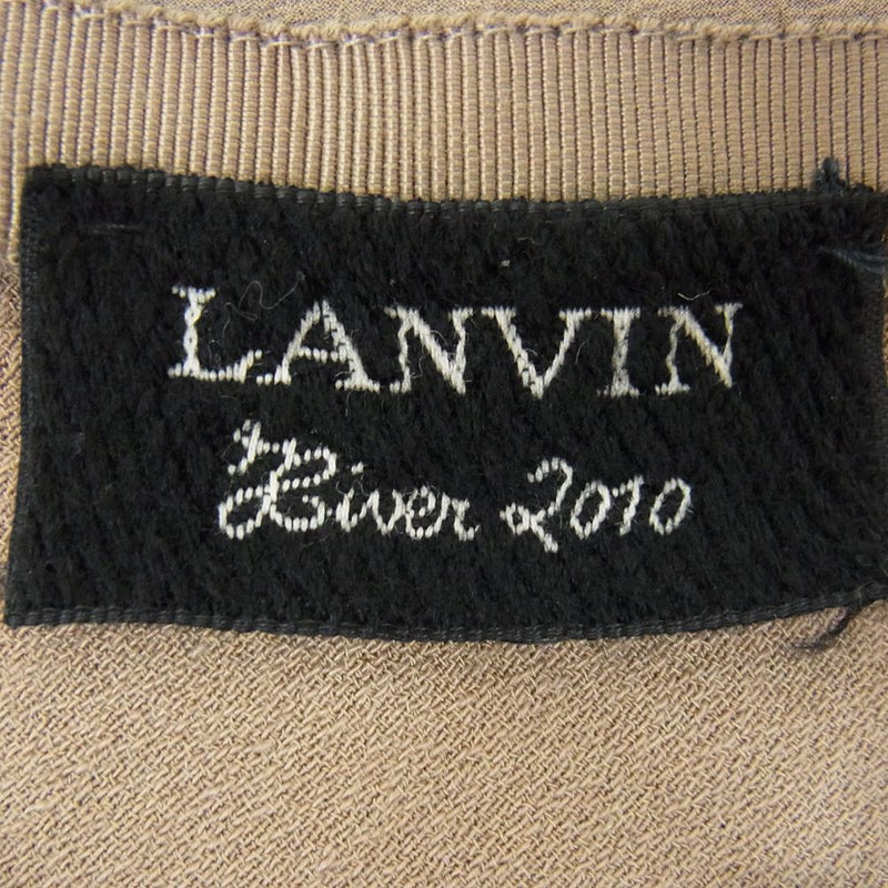 LANVIN ランバン W0-2064-1008-P4B ノースリーブ ワンピース ブラウン系 34【中古】