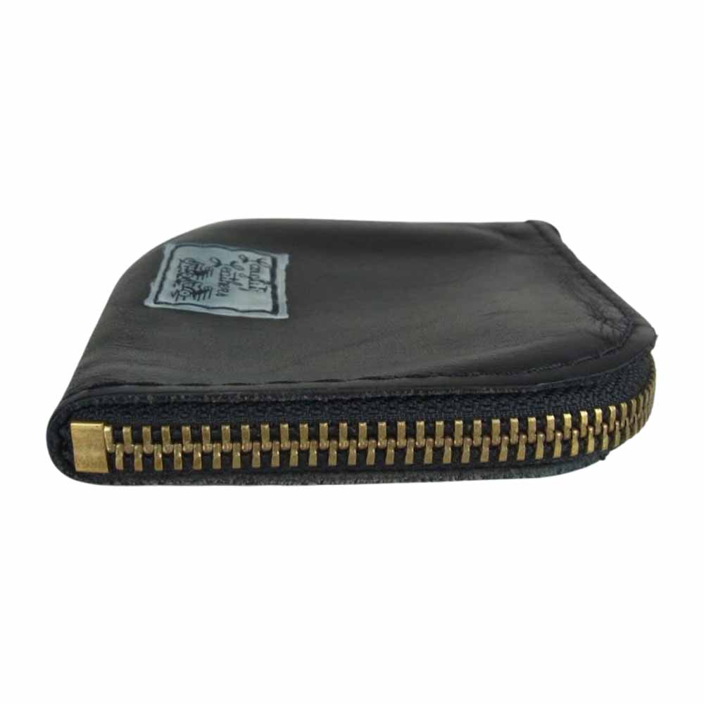 LANGLITZ LEATHERS ラングリッツレザーズ レザー コイン ウォレット コインケース 小銭入れ ブラック系【中古】