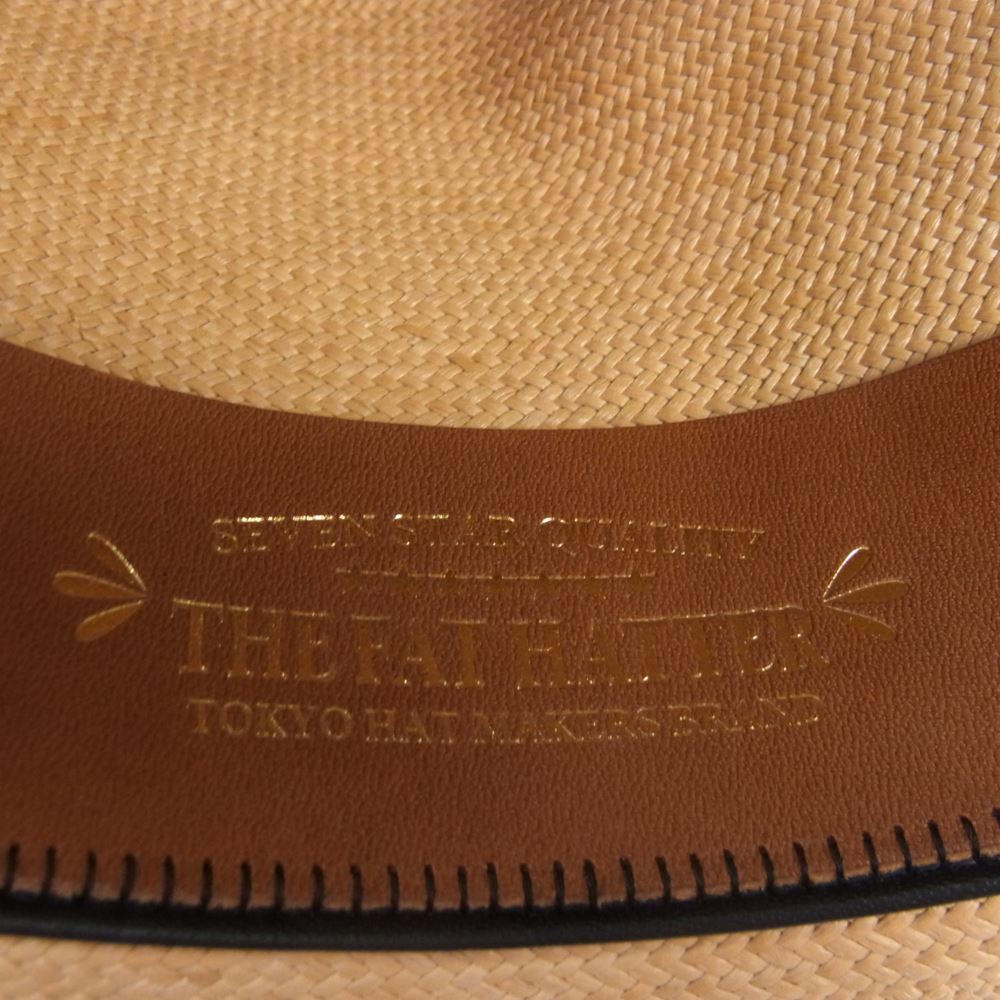 ザ ファット ハッター Grade20 Panama Quality パナマ ハット 帽子 ベージュ系 7 3/8【中古】