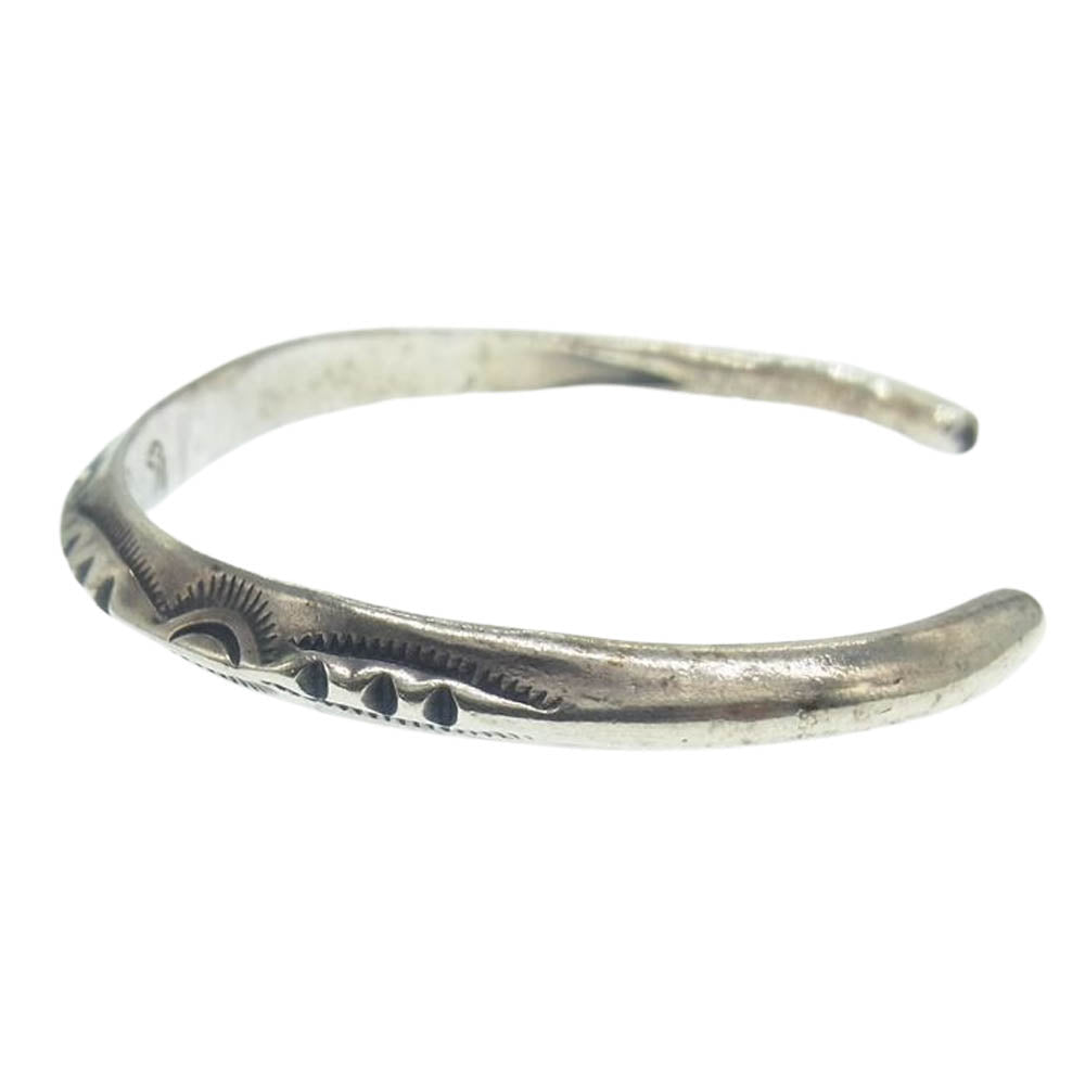 LARRY SMITH ラリースミス THIN TRIANGLE BANGLE BRACELET トライアングル バングル ブレスレット シルバー系【中古】