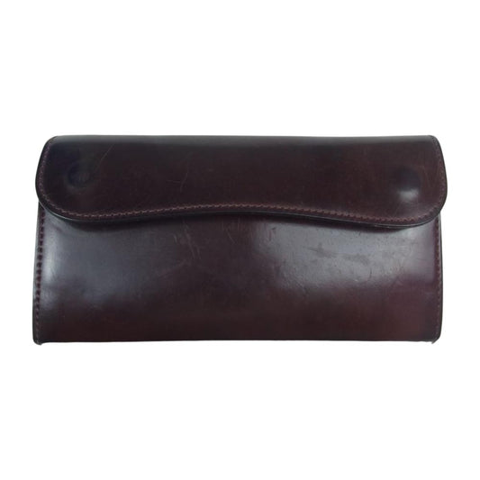 WILDSWANS ワイルドスワンズ WAREHOUSE ウエアハウス別注 WAVE ウェーブ コードバン 長財布 ロングウォレット ブラウン系【中古】
