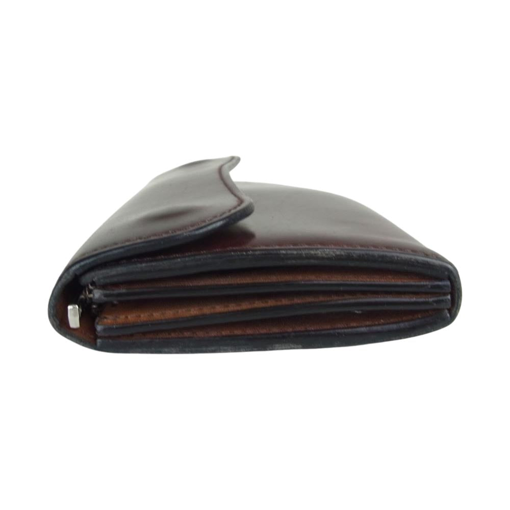 WILDSWANS ワイルドスワンズ WAREHOUSE ウエアハウス別注 WAVE ウェーブ コードバン 長財布 ロングウォレット ブラウン系【中古】