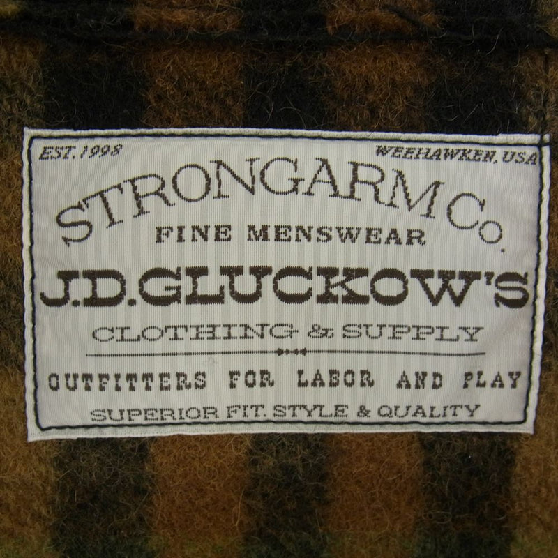 WAREHOUSE ウエアハウス Lot JG-10 JOHN GLUCKOW 1920s to 1932 Winter Hunting Coat ジョン グラッコー ウール ハンティング コート ジャケット カーキ系 40【美品】【中古】