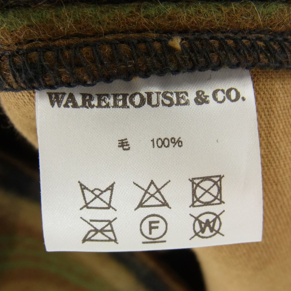 WAREHOUSE ウエアハウス Lot JG-10 JOHN GLUCKOW 1920s to 1932 Winter Hunting Coat ジョン グラッコー ウール ハンティング コート ジャケット カーキ系 40【美品】【中古】