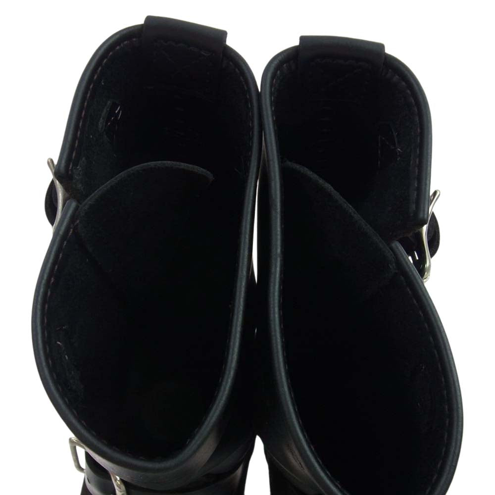 WESCO ウエスコ CUSTOM BOSS カスタム ボス ブラック スエード × レザー アッパー ステッチ エンジニア ブーツ ブラック系 US6.5E【中古】