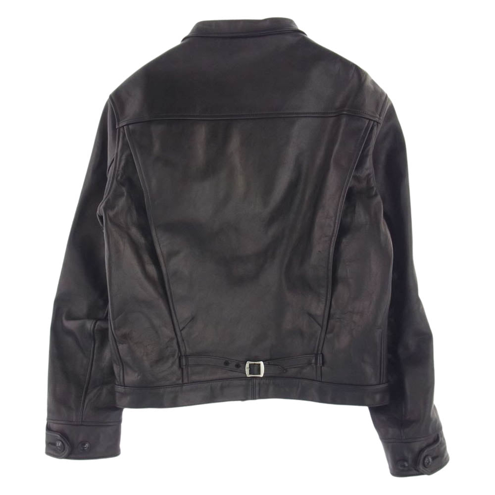 WAREHOUSE ウエアハウス Lot 2147 1ST TYPE LEATHER JACKET ホースハイド ファーストタイプ レザー ジャケット ブラック ブラック系 40【中古】