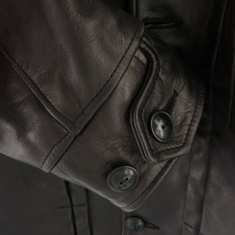 WAREHOUSE ウエアハウス Lot 2147 1ST TYPE LEATHER JACKET ホースハイド ファーストタイプ レザー ジャケット ブラック ブラック系 40【中古】