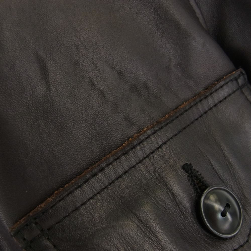 WAREHOUSE ウエアハウス Lot 2147 1ST TYPE LEATHER JACKET ホースハイド ファーストタイプ レザー ジャケット ブラック ブラック系 40【中古】
