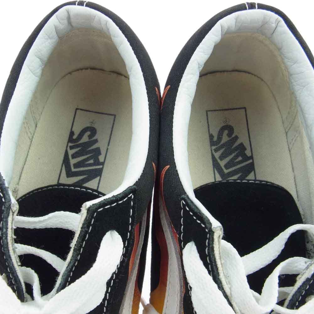 VANS バンズ オールドスクール ファイアパターン スニーカー ブラック系 28.0cm【中古】
