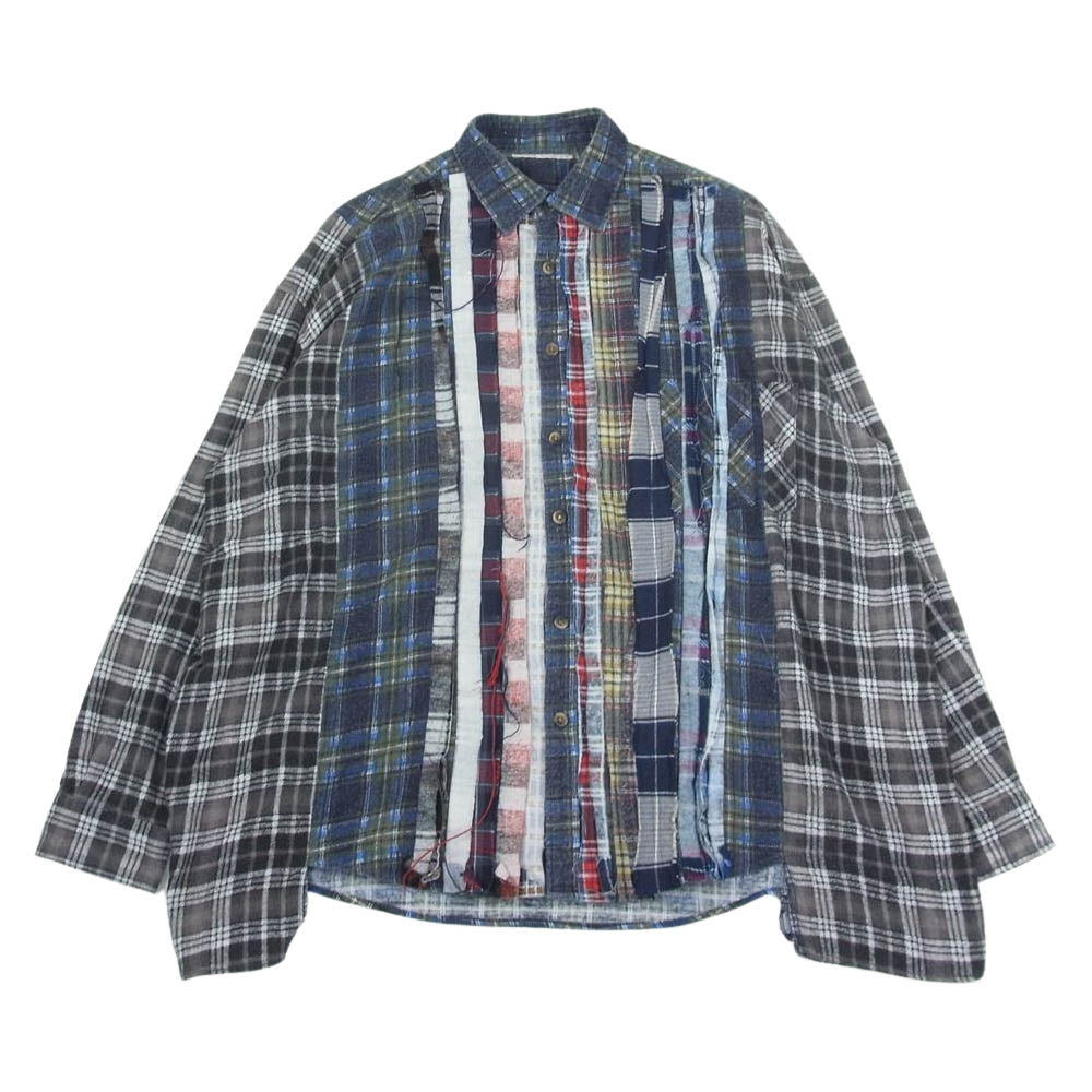Needles ニードルス Rebuild by Needles Flannel Ribbon Wid Shirt チェック 長袖 シャツ マルチカラー系【中古】