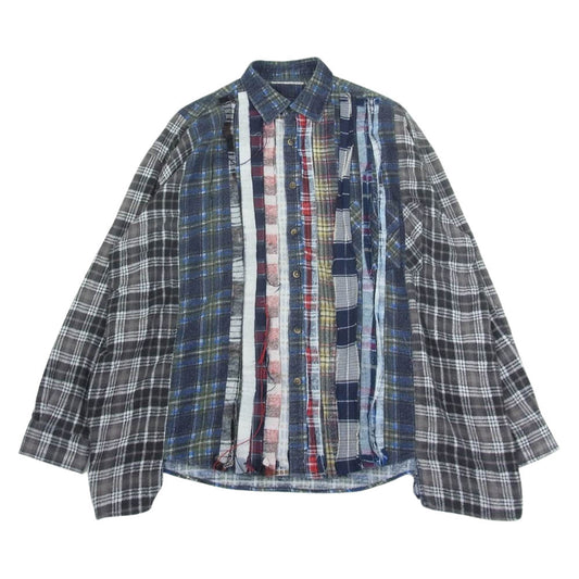 Needles ニードルス Rebuild by Needles Flannel Ribbon Wid Shirt チェック 長袖 シャツ マルチカラー系【中古】
