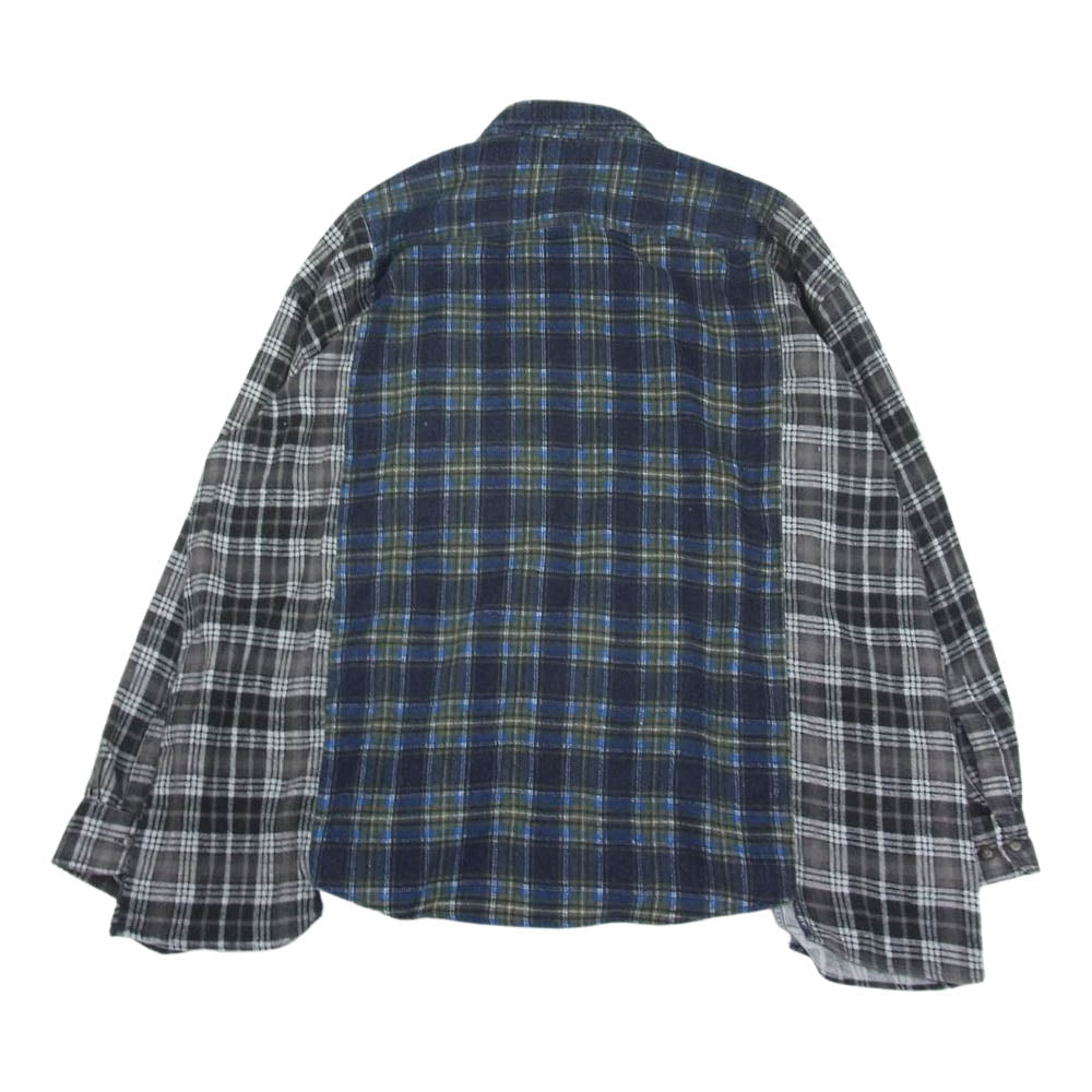Needles ニードルス Rebuild by Needles Flannel Ribbon Wid Shirt チェック 長袖 シャツ マルチカラー系【中古】