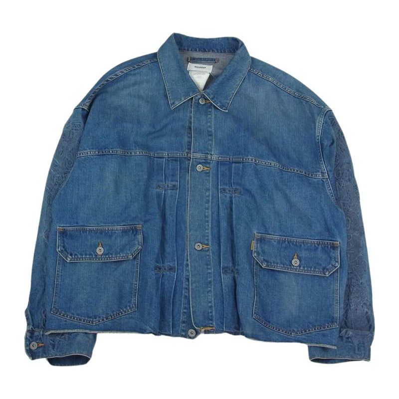 ダブレット CHAOS EMBROIDERY HEMP DENIM JACKET ジャケット インディゴブルー系 M【中古】