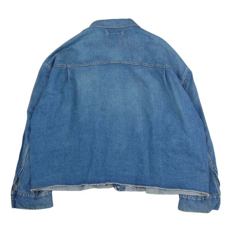 ダブレット CHAOS EMBROIDERY HEMP DENIM JACKET ジャケット インディゴブルー系 M【中古】