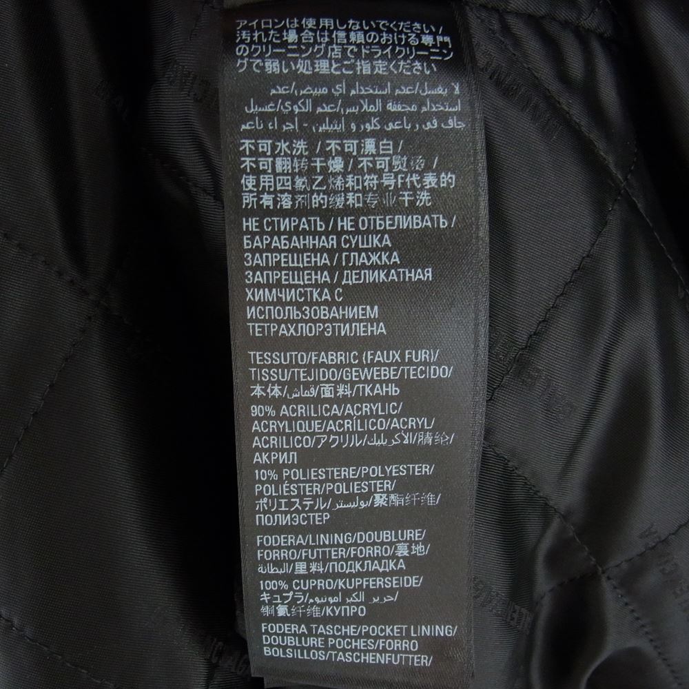 BALENCIAGA バレンシアガ 22AW 681818 TNQ02 ZIP UP FAKEFUR JACKET ジップアップ フェイクファー ジャケット ブラック系 44【美品】【中古】