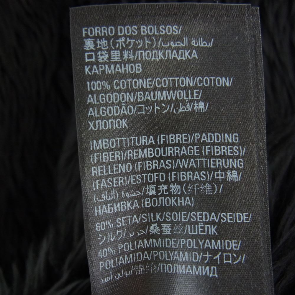 BALENCIAGA バレンシアガ 22AW 681818 TNQ02 ZIP UP FAKEFUR JACKET ジップアップ フェイクファー ジャケット ブラック系 44【美品】【中古】