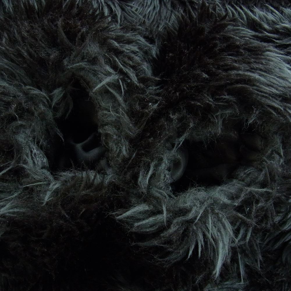 BALENCIAGA バレンシアガ 22AW 681818 TNQ02 ZIP UP FAKEFUR JACKET ジップアップ フェイクファー ジャケット ブラック系 44【美品】【中古】