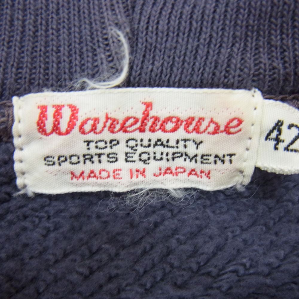WAREHOUSE ウエアハウス EXETER 14 プルオーバー パーカー ブルー系 42【中古】