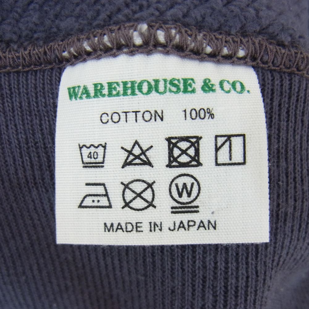 WAREHOUSE ウエアハウス EXETER 14 プルオーバー パーカー ブルー系 42【中古】