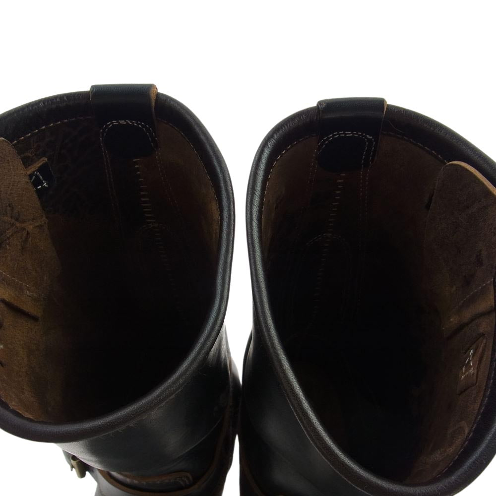 スクーブ skb-009L WANDER HORSE BUTT 茶芯 ホースバット レザー エンジニア ブーツ ダークブラウン系 8.5【中古】