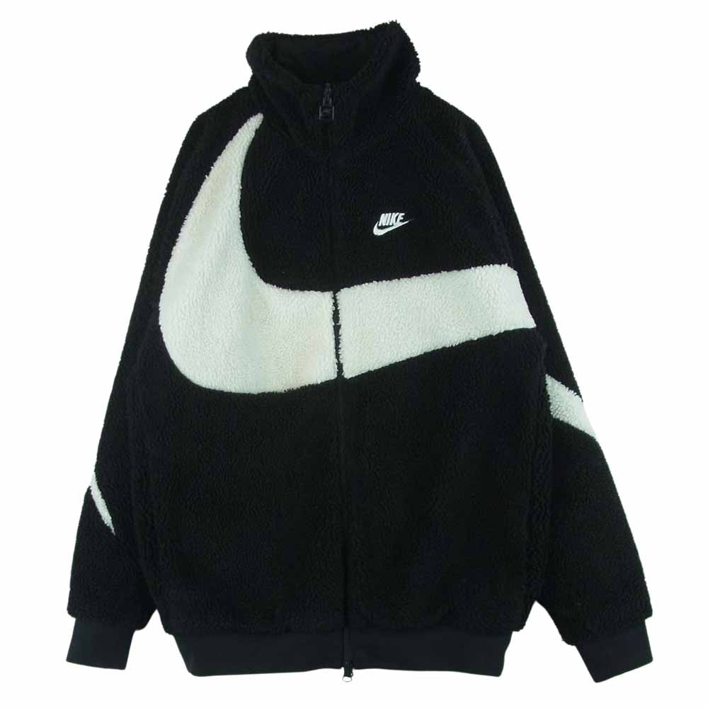 NIKE ナイキ HO210509SIV リバーシブル フリース ナイロン ジャケット ベトナム製 ブラック系 ホワイト系 S【中古】